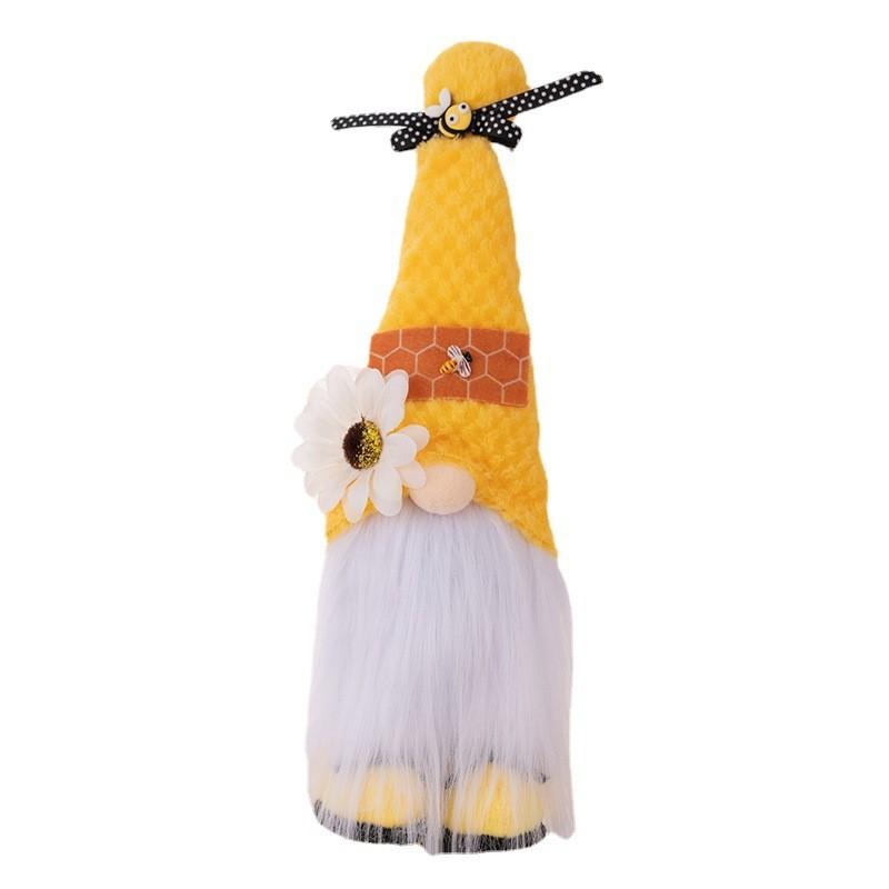 Cute Bee Polyester Day Character Toy Without Face Perfect For Summer Festival Decor
