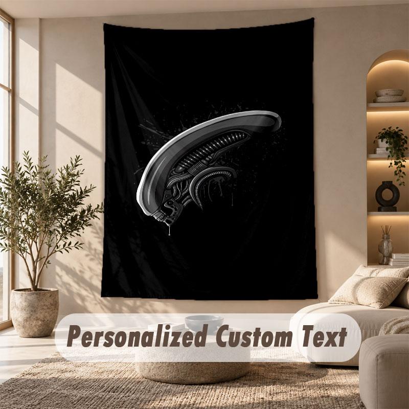 Wall Hanging Tapestry Art Cloth Bedroom Room Background DecorAlien Xenomorph