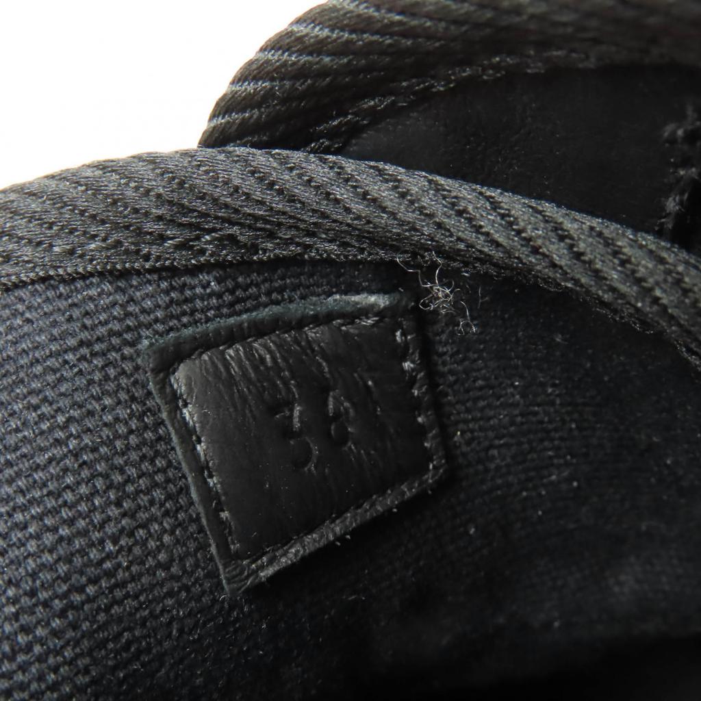 Excellent HERMES High cut sneakers Itineraire canvas black canvas Women 36 Used