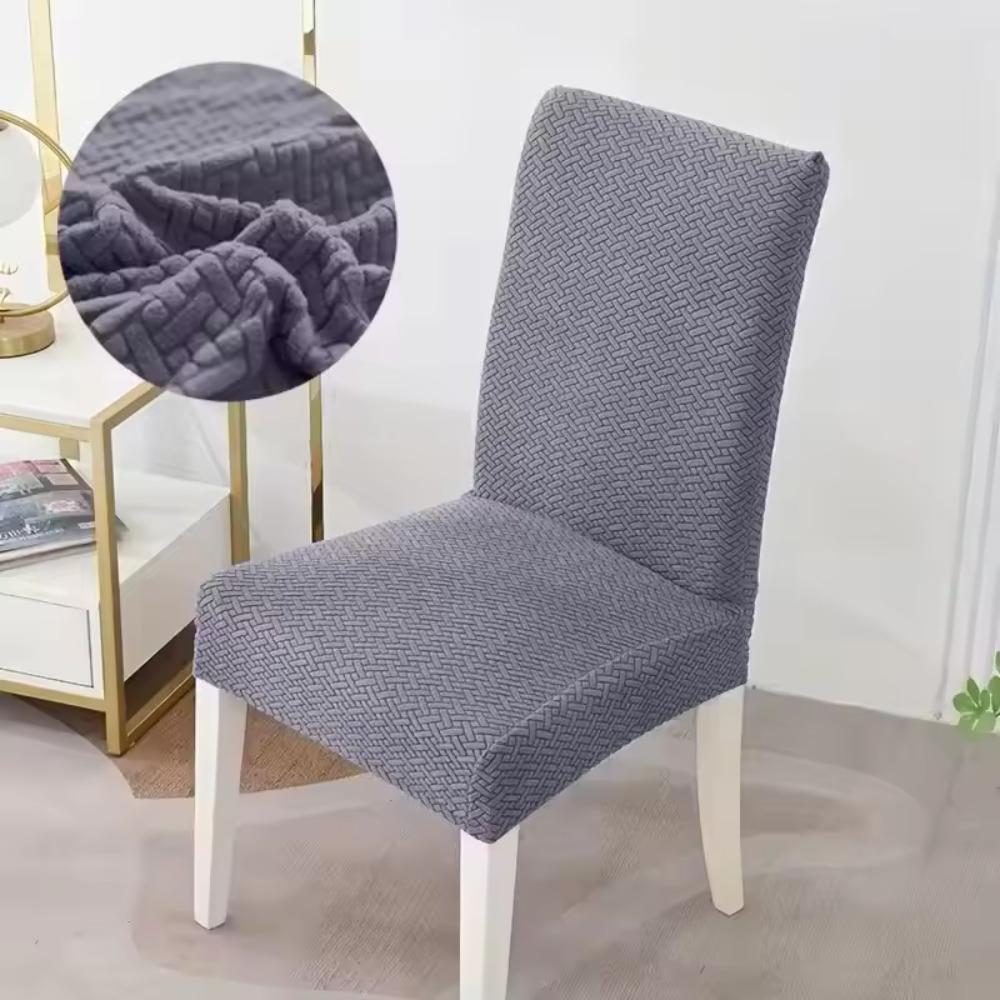Elastic Restaurant Chair Cover Elastic Thickened Jacquard Chair Cover Living Room Universal Chair Cover Minimalist Chair Cover