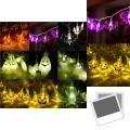 Striking Halloween Led Fairy Lights Adorned With Playful Pumpkins Spiders Skeletons For Unique Window Decor
