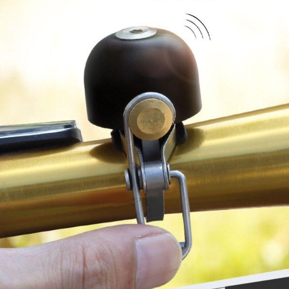 

Steel Copper Mountain Bike Handlebar Ring Bike Gadgets Cycling Warning Alarm Bike Accessory Brushed copper
