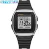 Retro Black Shockproof Waterproof Multi-Function Sports Electronic Watch for Students