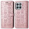 Leather Case For Honor X7c 4G/200 Smart 5G/Play 60 Plus 5G Wallet Flip Phone Cover Cute Cat Dog Pattern