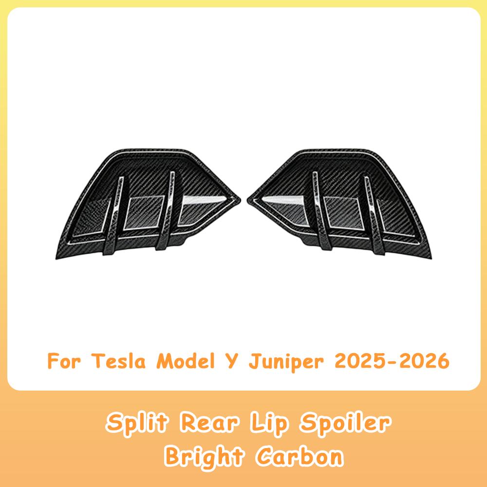 ABS Rear Lip Small Spoiler For Tesla Model Y Juniper 2025-2026 Split Rear Lip Spoiler/ Side Skirt Spoiler/ Car Accessories