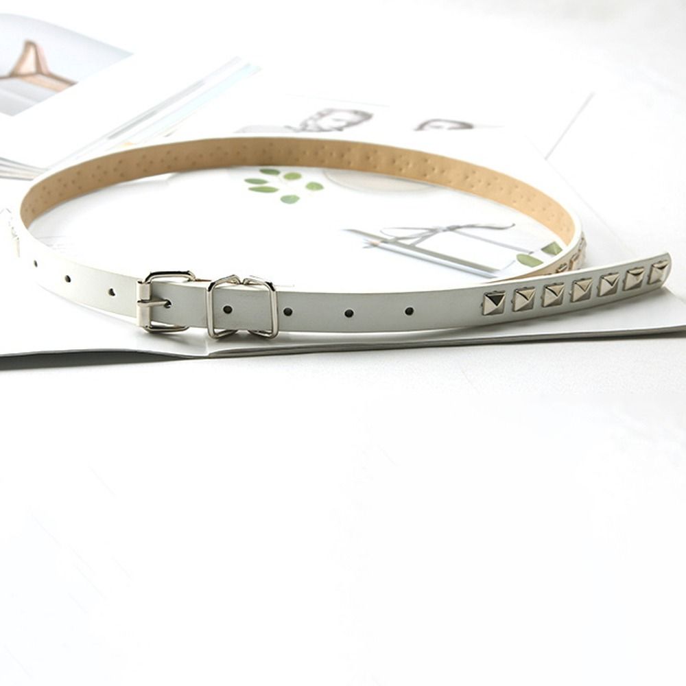 Metal Buckle Dresses Decoration Women Waistband PU Leather Waist Strap Rivet Waist Belts