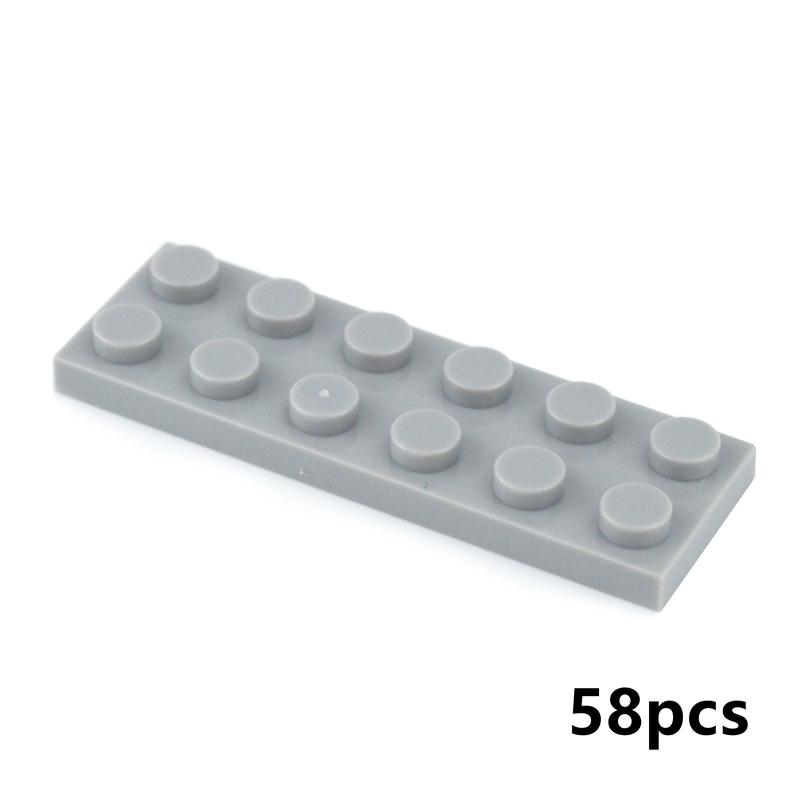 DIY Building Blocks Thin Figures Bricks 2x6 2x8 2x10 Dots Colorful Educational Creative Size Compatible all brand Toys for Kids