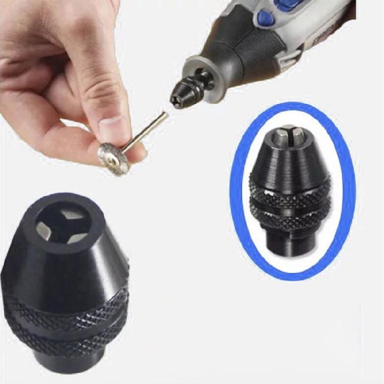 Heavy Duty Professional Multiple Size Drill Bit Chuck 0.3mm-3.2mm Capacity High Wear Resistance Alloy Clamping Mechanism