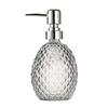 Elegant Oval Glass Pump Bottle for Shampoo, Shower Gel, Soap, and Hand Sanitizer