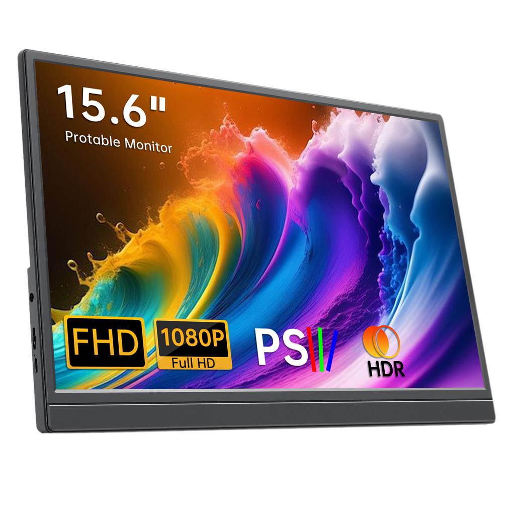 15.6 Inch IPS 1080P FHD Full HD Gaming USB-C Portable Monitor Screen Extender for Laptop Portable Monitor