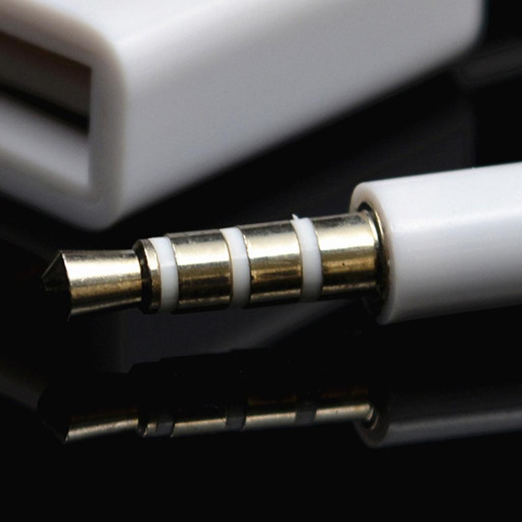 Universal 3.5mm USB To AUX Converter Connection Cord Suitable for Vehicle Sound Music Playback Connecting Stereo Sources