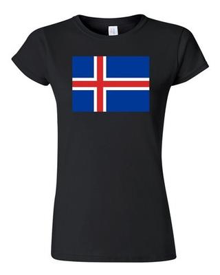 Junior Iceland Country Flag Nordic Europe Nation State Patriotic DT T-Shirt Tee Unisex T-Shirt