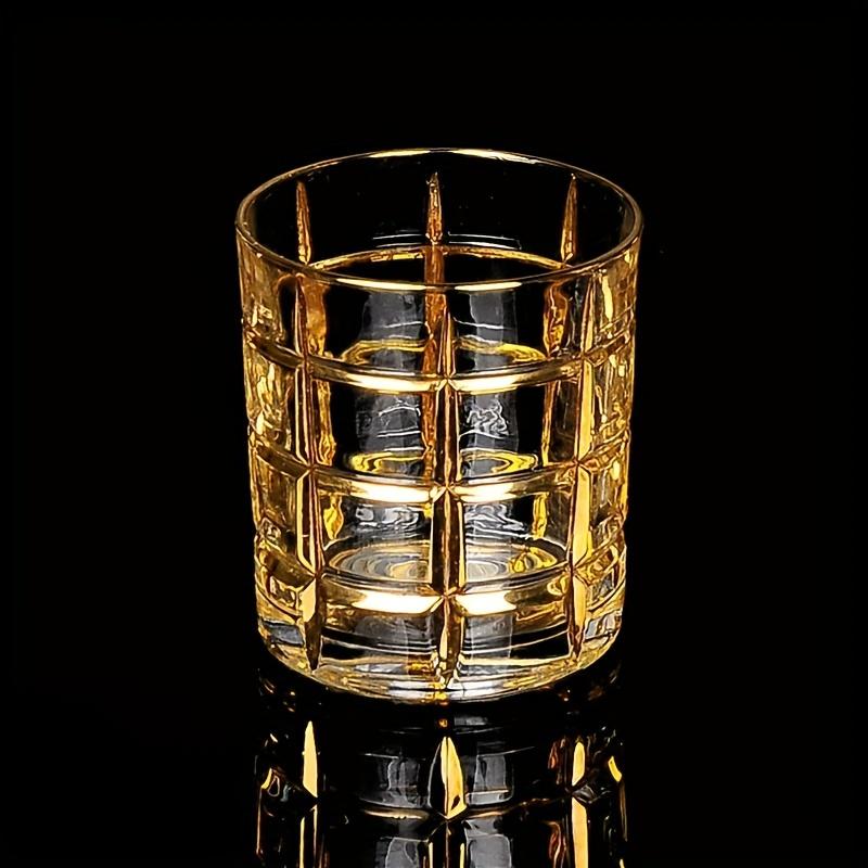 Whisky Pohár Arany Szegéllyel Bor Whisky Poharak Aranyozott Kristály Bárfelszerelés Multifunkciós Sör Koktél Otthon Víz Kávéscsésze
