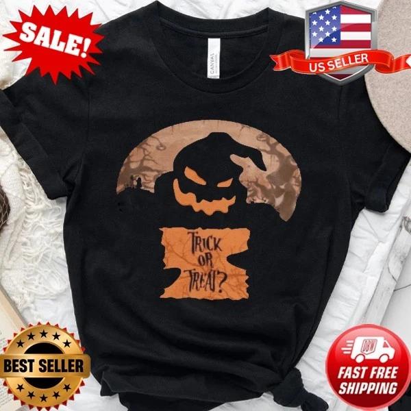 Nightmare Before Christmas Oogie Boogie T-Shirt, Funny Halloween T-Shirt S-5XL S