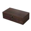 In-Stock Paulownia Wood Retro Flip-Top Rectangular Storage Box