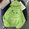 Womens Oversized Hooded Sweatshirt Long Sleeve Casual Pullover With Print Pocket Drawstring Cap