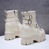 Spring, Autumn and Winter New Versatile Thick-soled Women's Belt Buckle Personalized Short Boots Martin Boots Women