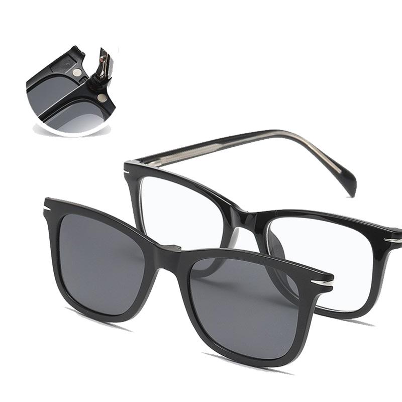 Magnetic Clip-On Polarized Sunglasses With Multiple Lenses Glasses Colorful Tinted Sunglasses Suitable For Nearsightedness