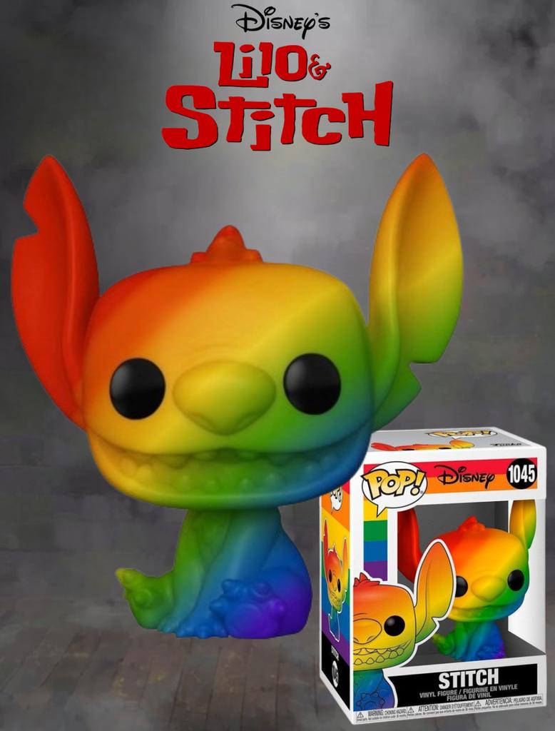 Стич фигурка фанко поп Лило и Стич Rainbow Stitch №1045 виниловая фигурка 10см