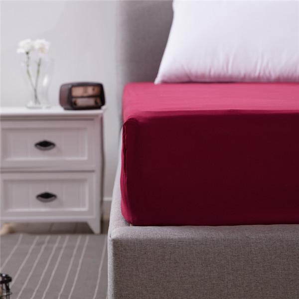 Solider wasserdichter Matratzenschoner mit elastischem Band, schleifend, atmungsaktiv, Anti-Milben-Matratzenbezug, Queen-King-Size-Bett