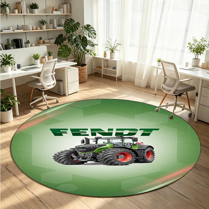 Fendt Printed Round Crystal Velvet Rug Soft Non Slip Floor Carpet For Bedroom Holiday Gift