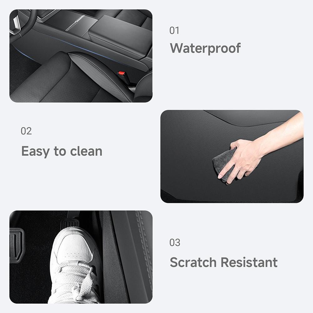 For Tesla Model Y Juniper 2025 2026 Central Control Side Anti Kick Pad TPE Anti-dirt Mat for Tesla Model Y Juniper Accessories