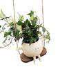 Cute Smiley Face Swing Succulent Pot – Creative Hanging Hydroponic Planter for Balcony Decoration