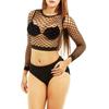 Sex Clothes Leak Milk Transparent Hollow Pajamas One-piece Socks Mesh Skirt Seamless Mesh Temptation