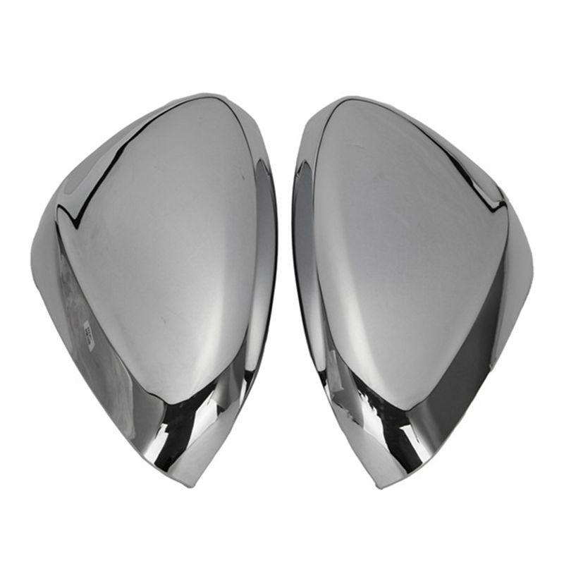 2Pcs Chrome Car Side Rearview Mirror Cover Trim For 2008 Side Door Wing Cover Replacement Parts Accessories