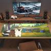 We Bare Bears Cartoon Color Mouse Pad Large Gaming Table Cushion Non-slip Laptop Tablet Big Mousepad XXL Mat Mini PC Playmat With Lock Edge
