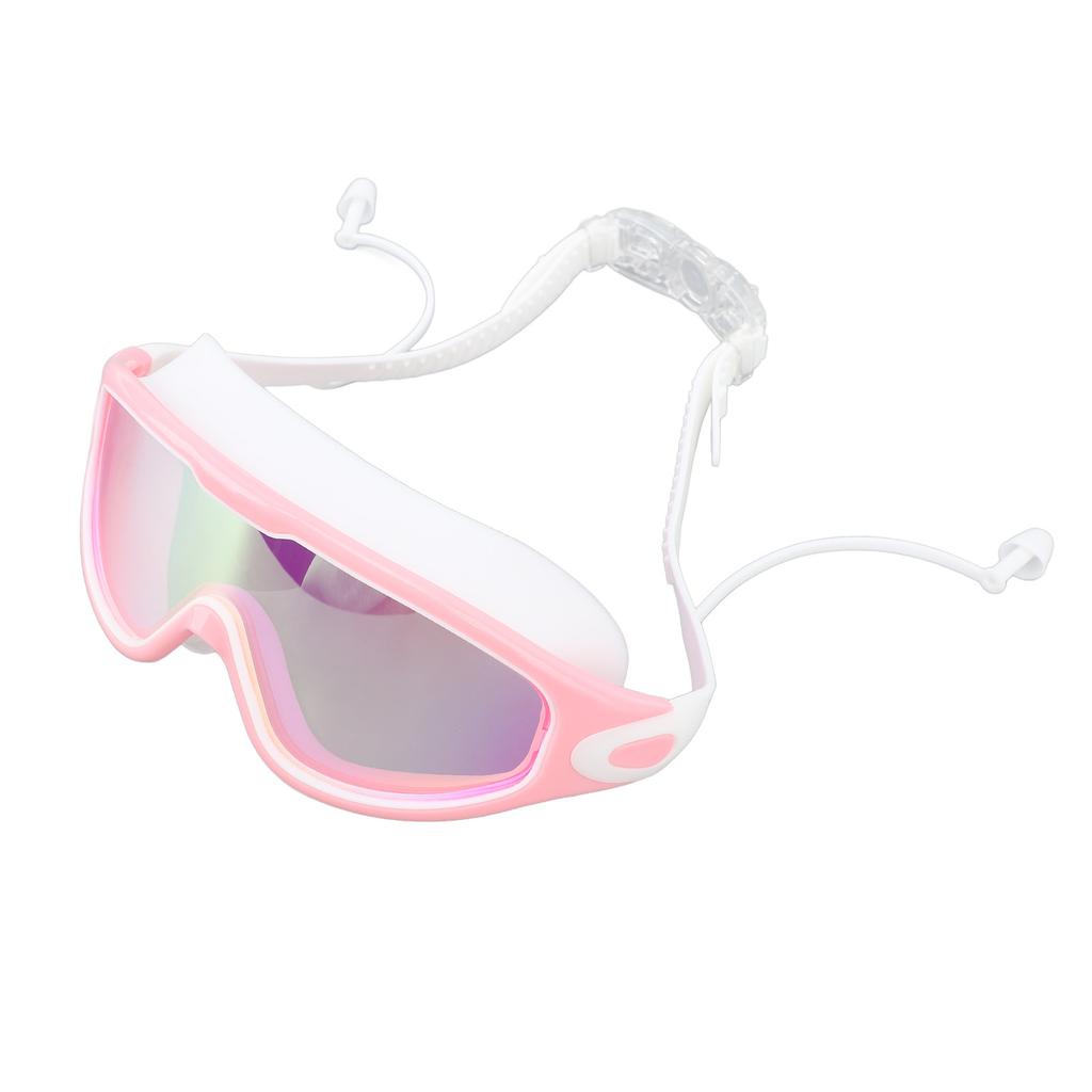 Swim Goggles Wide View Waterproof Anti Fog Swimming Goggles Dazzling Glasses Swim Glasses with Earplugs for Swimming Diving Water Sports