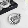 Stainless Steel Shell Shape Salad Bowl Multipurpose Serving Dish Decorative Nut Storage Tray for Dining Table Decoration