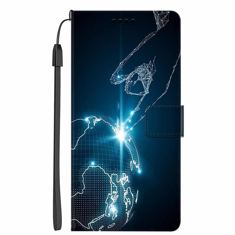 Leather Flip Cover For Redmi Note 14 Pro+ 5G Colorful Flower Patterns Phone Case For Redmi Note 14 4G 2025 Flip Case Wallet Bags
