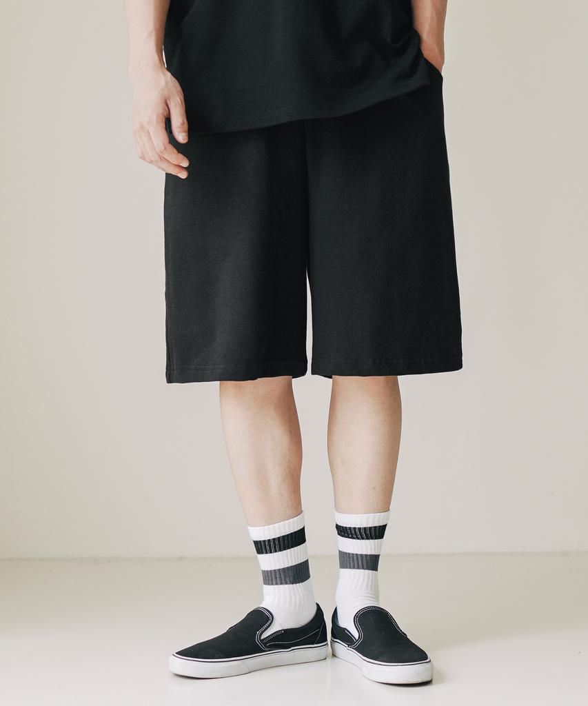 JEMUT [2Pack] Word Light Short Sweatpants 6-Piece 2Pack Kjsp2429 (A Type)