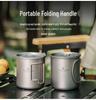 Essential Pure Titanium 450ml Outdoor Folding Water Cup - Lightweight, Single-Layer for Camping, Coffee, Tea, and Boiling Water
