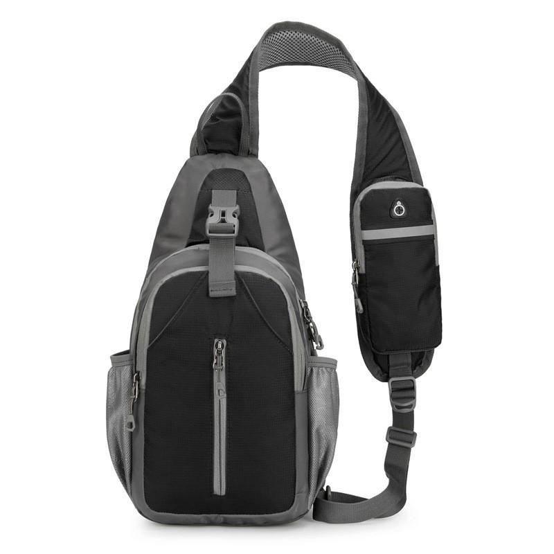 

New Multifunctional Sports Casual Chest Bag Men s Shoulder Diagonal Straddle Practical Large-capacity Outdoor one size чорний