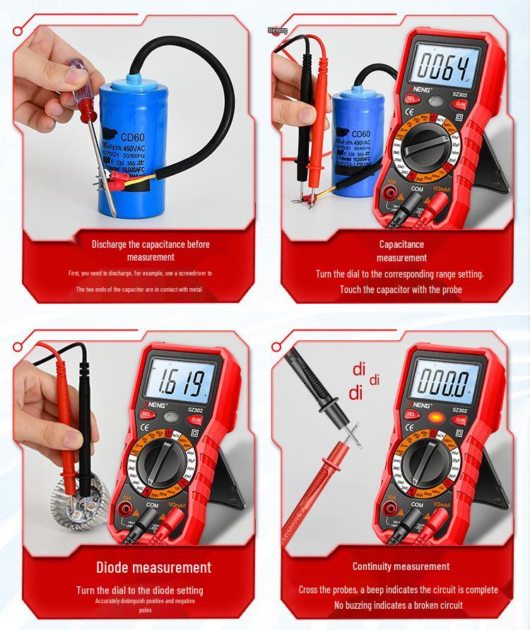 ANENG High Precision Multi-function Digital Multimeter for Electricians SZ302