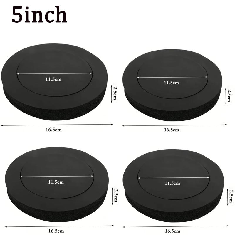 4PCS 4/5/6.5 Inch Car Speaker Sound Insulation Ring Cotton Bass Door Trim Soundproof Foam Pad Self Adhesive Soundproof Cotton