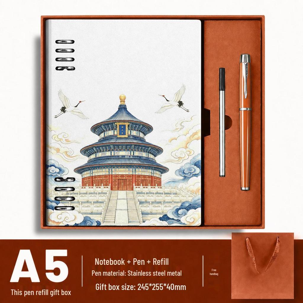 Custom A5 Loose-Leaf Notebook with Business Logo - Trendy Color Printing for Office & Student Use