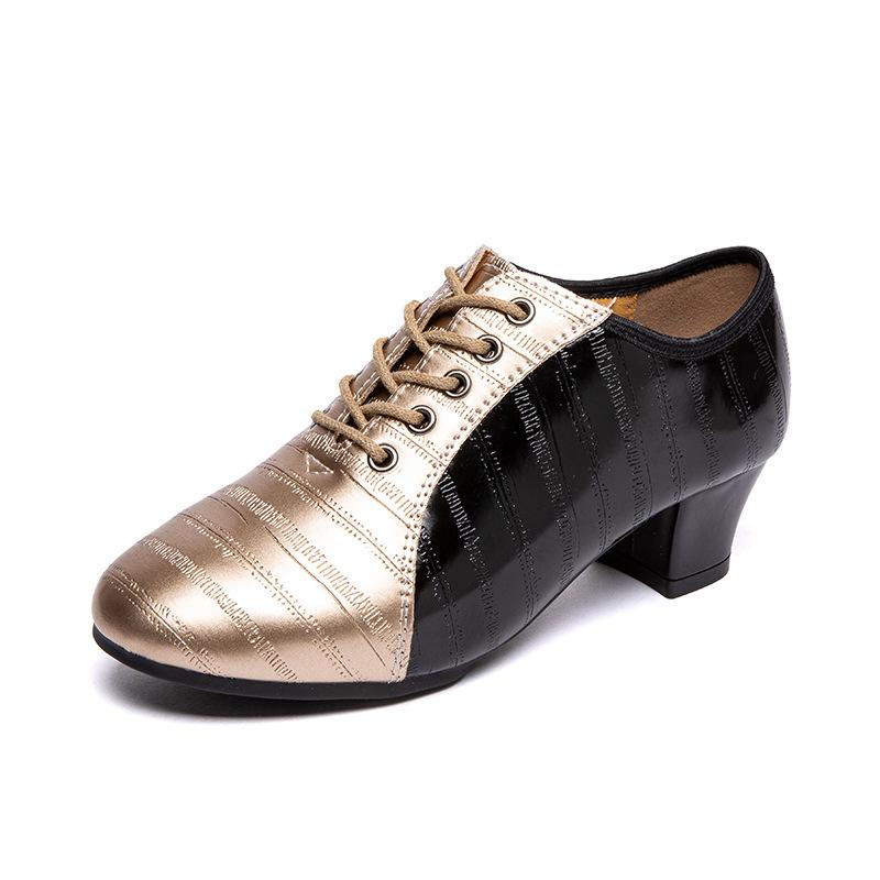 Sneakers Latin Dance Shoes For Women Embossed Two Tone Soft Sole Cha Rumba Latin dance Jazz Dance Shoes For women