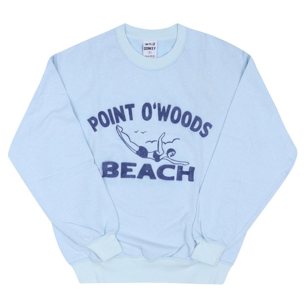 Wild Donkey Unisex Sweatshirt Fg Point Vintage Light Blue FG-POINT VINTAGE LIGHT BLUE (M)