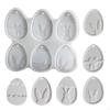 Cartoon Easter Bunny Pendant Mold Cute Drop Glue Plaster Mold  Happy Easter Decor