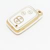 Gold Edge Tpu Auto Keyless Shell Fob Holder For Lexus Lc 200 Car Key Case For Toyota Prius 30 Alpha Aqua Land Cruiser Auris