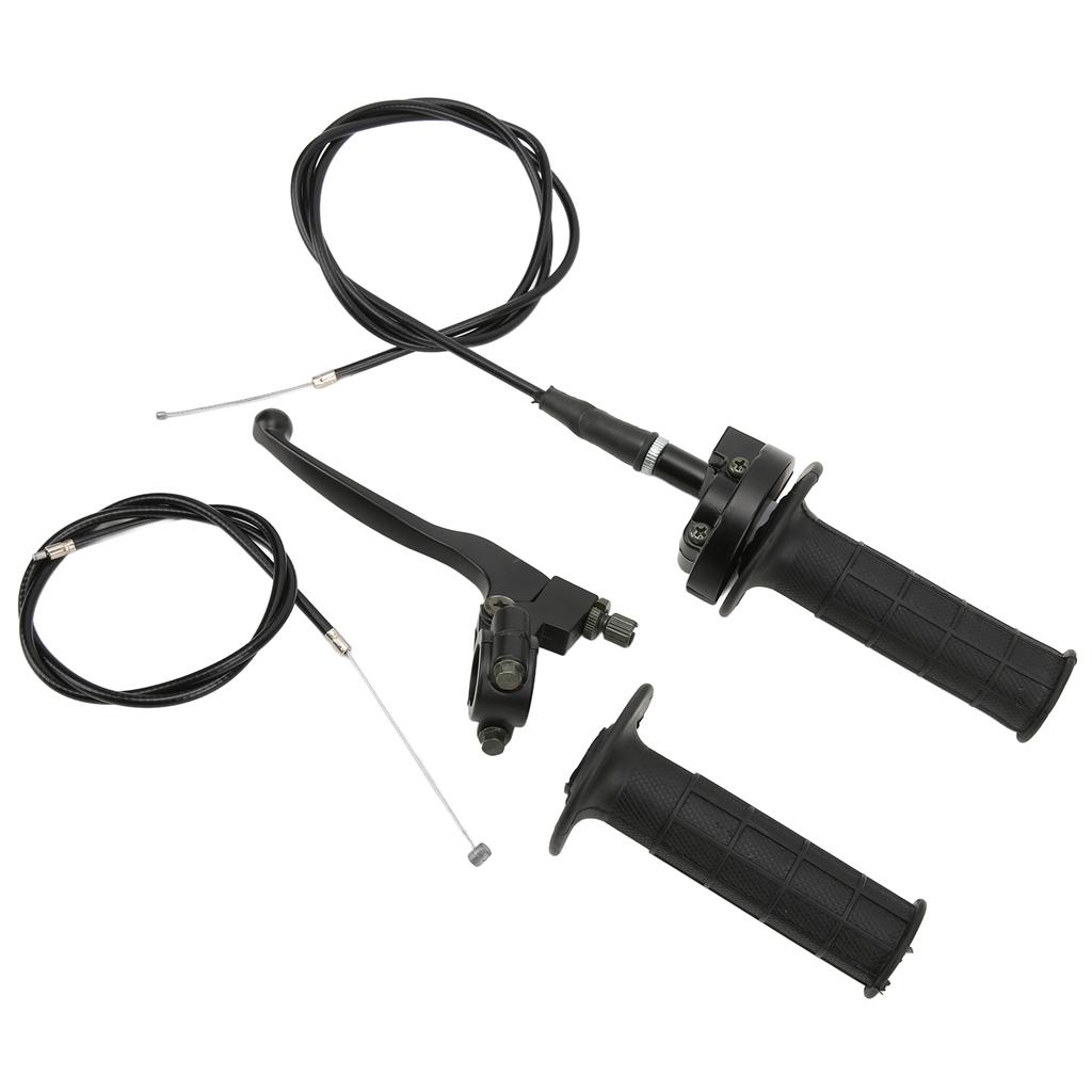 7 8in Throttle Brake Handle Cable Kit Black Matte Texture Replacement for 50cc 90cc 110cc 125c 4 Stroke Dirt Bike