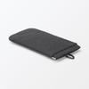 MUJI Knitter-Nylon Open Flat Dunkel x 84473906 Einhand-Tasche, Grau, Mittel, Ca.. 10.3 18.5 cm,