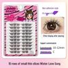10-Row Autumn Leaf & Sunflower Faux Eyelashes - Flat, Glue-Free