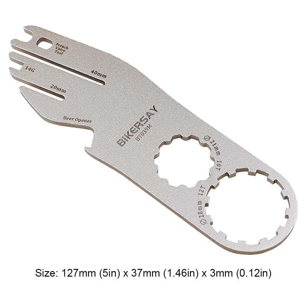 Bike Disc Rotor Alignment Tool Auxiliary Repair Wrench Stainless Steel Truing Wrench Multifunctional Cycling Accessories