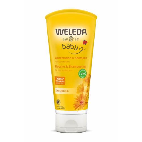 

[Official] WELEDA Calendula Baby Wash & Shampoo, 200mL, Body Cleanser for Babies and Sensitive Skin, Gentle Herbal Scent, Naturally Derived Ingredient