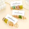 15pcs European and American Colorful Leopard Print Pearl Earring Set New Fashion Minimalist Creative Hoop Earring Jewelry Gifts