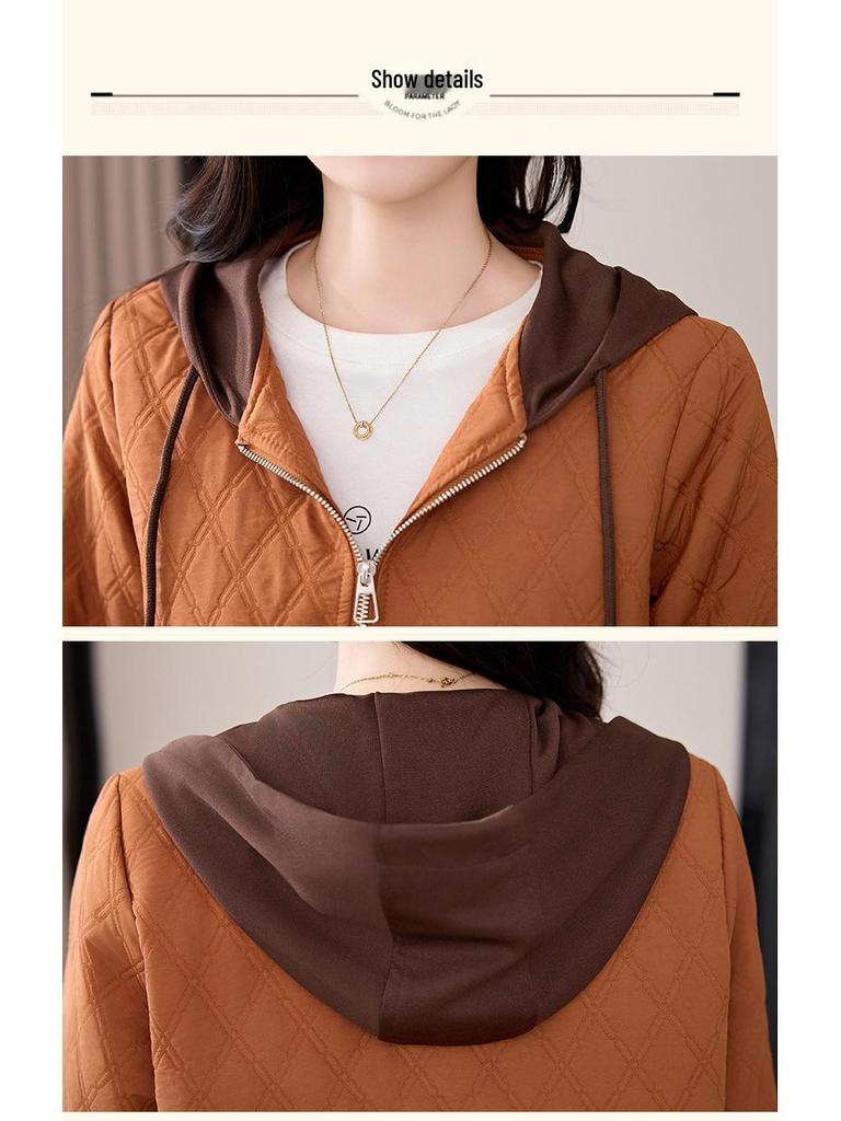 Women's 2024 Spring/Autumn Casual Short Baseball Jacket, Loose Fit, Fashionable Style